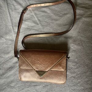 Rebecca Minkoff Crossbody Bag Rose Gold Metallic